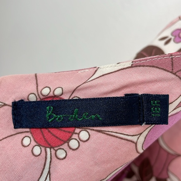 Boden Womens 16R UK Sleeveless A Line Floral V Neck Back Zip Closure Lined Dress - Picture 11 of 11